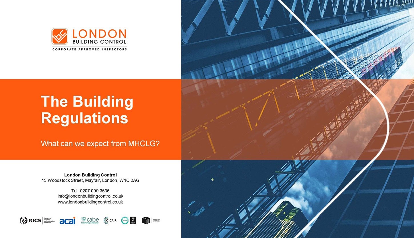 London Building Control, Building Regulation Changes CPD (webinar